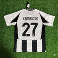 Juventus New Season Football Jersey – Andrea Cambiaso – Back View