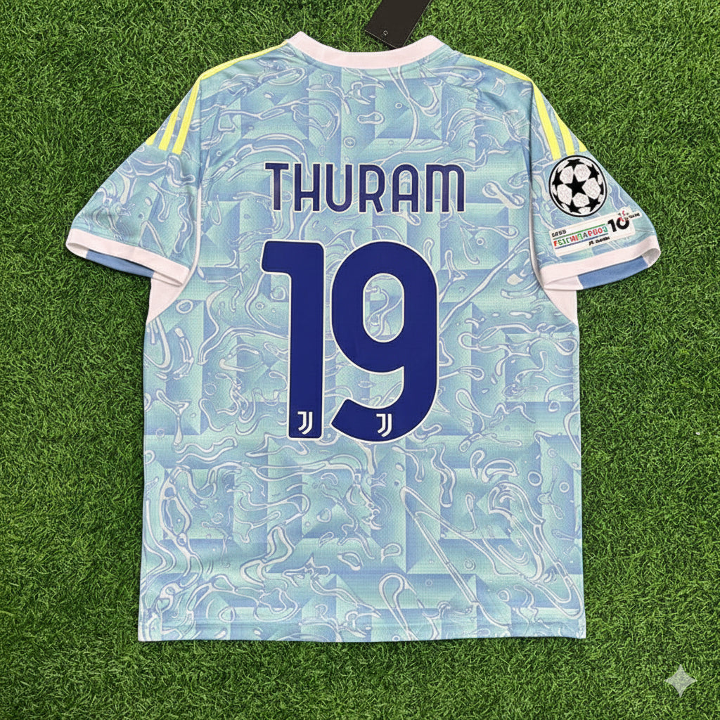 Juventus New Season Football Jersey – Khéphren Thuram-Ulien – Back View