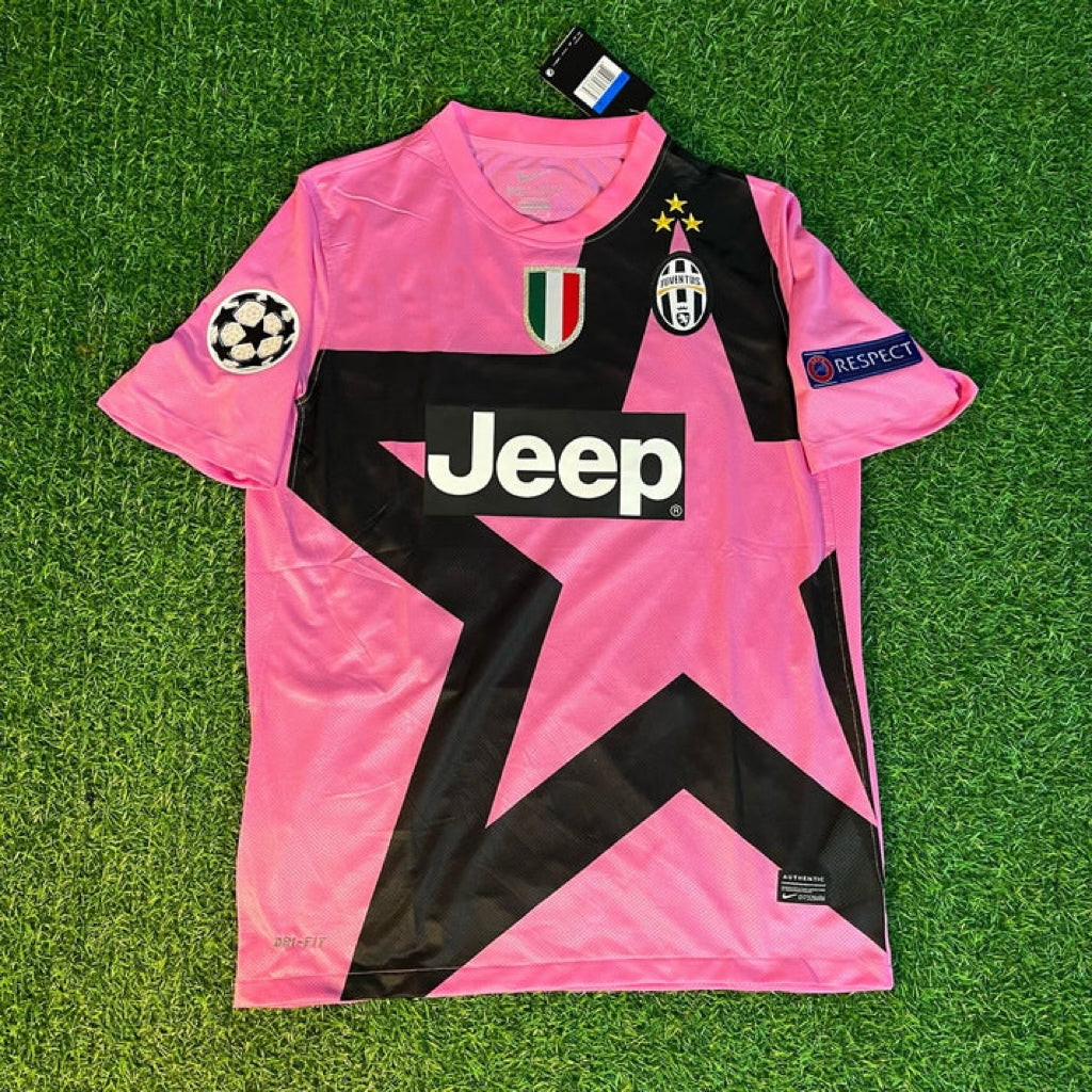 Juventus Pink 2012/2013 Season Retro Jersey – Back View