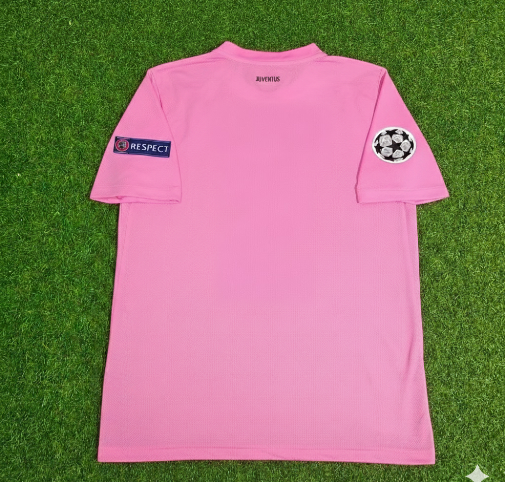 2012 Juventus Pink 2013 Season Retro Football Jersey – Front View