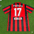Lukas Kübler SC Freiburg Retro Football Jersey – Back View