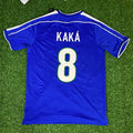 Kaka Leite – Brazil Blue Retro Kit Jersey – | | – Back View