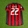Milan 2003/2004 Home Retro Football Jersey – Kaká Leite 22 – Back View