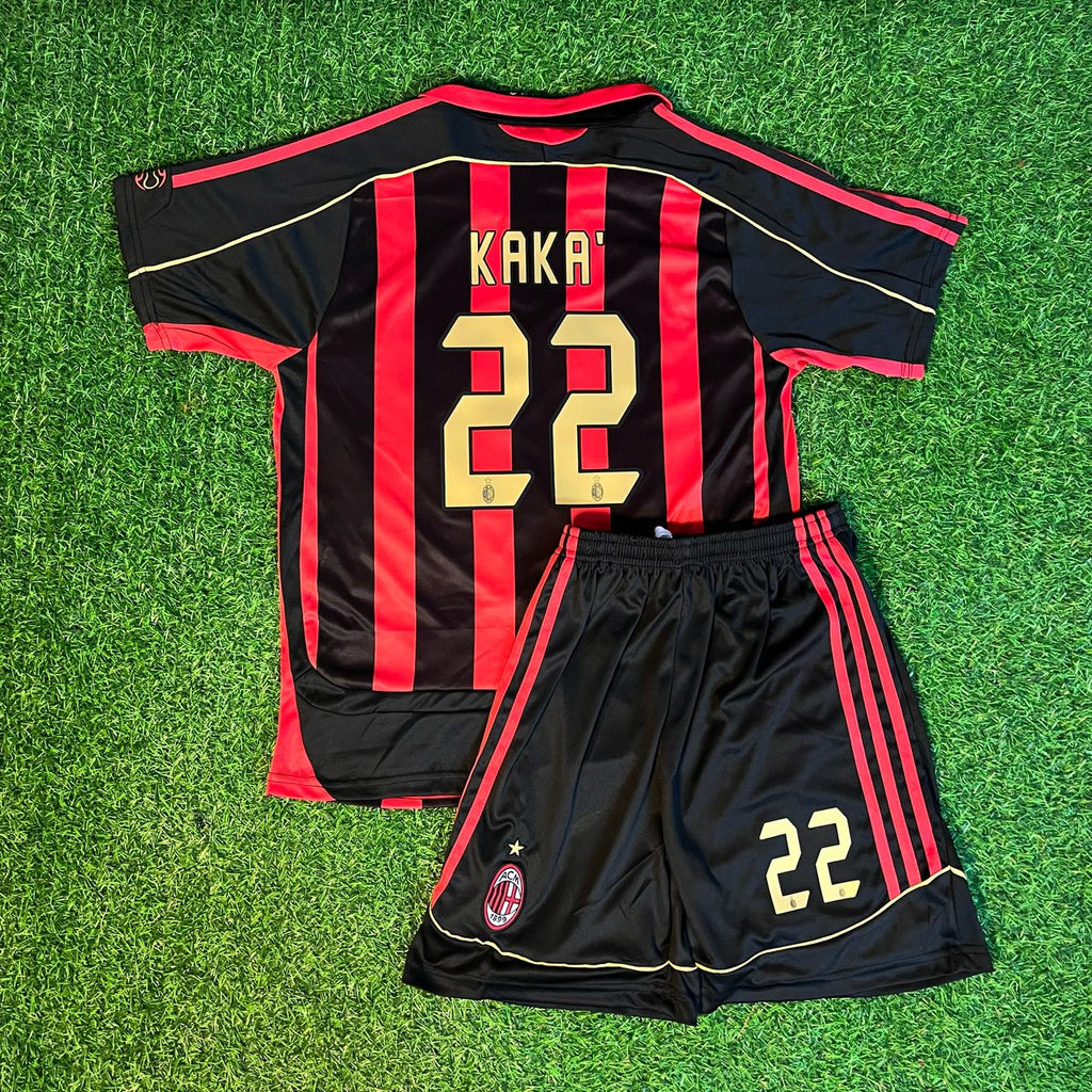 2006/07 Kaká Leite AC Milan Red Home Football Jersey – Back View