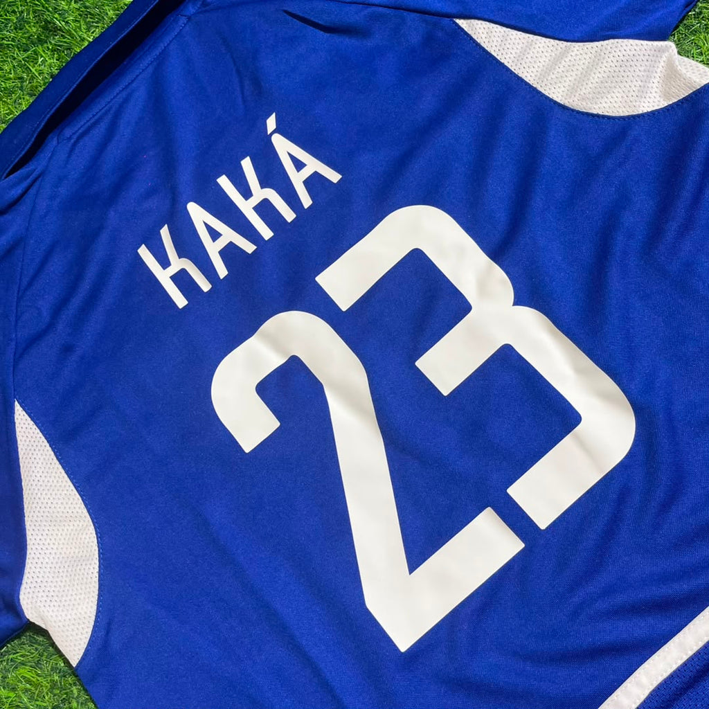 Kaka Leite Brazil 2002 World Cup Away Kids Kit – Kit Jersey for Children – | KinderTrikot | Enfant – 5