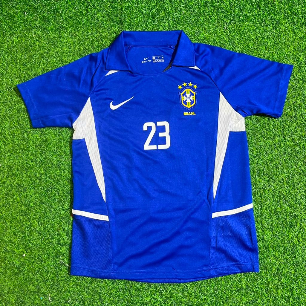 Kaka Leite Brazil 2002 World Cup Retro Football Jersey – Front View