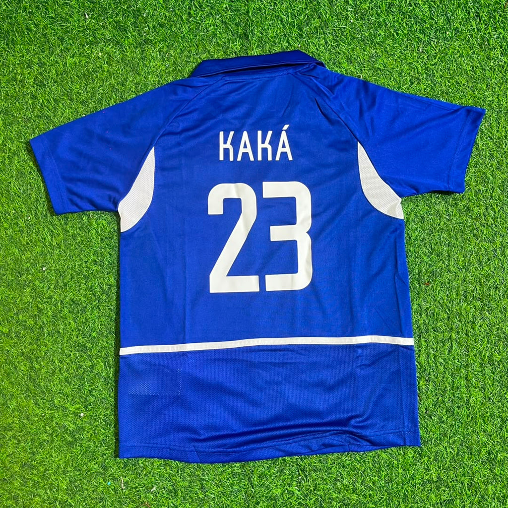 Kaka Leite Brazil 2002 World Cup Retro Football Jersey – Back View