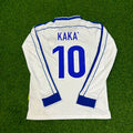 Brazil Long Sleeve Retro Football Jersey – Kaka Leite – Back View