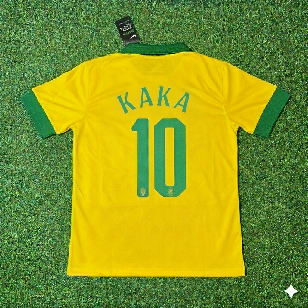 Kaka Leite Brazil Retro Football Jersey Collection – Back View