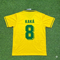 Kaka Leite #8 Brazil Retro Football Jersey – Back View