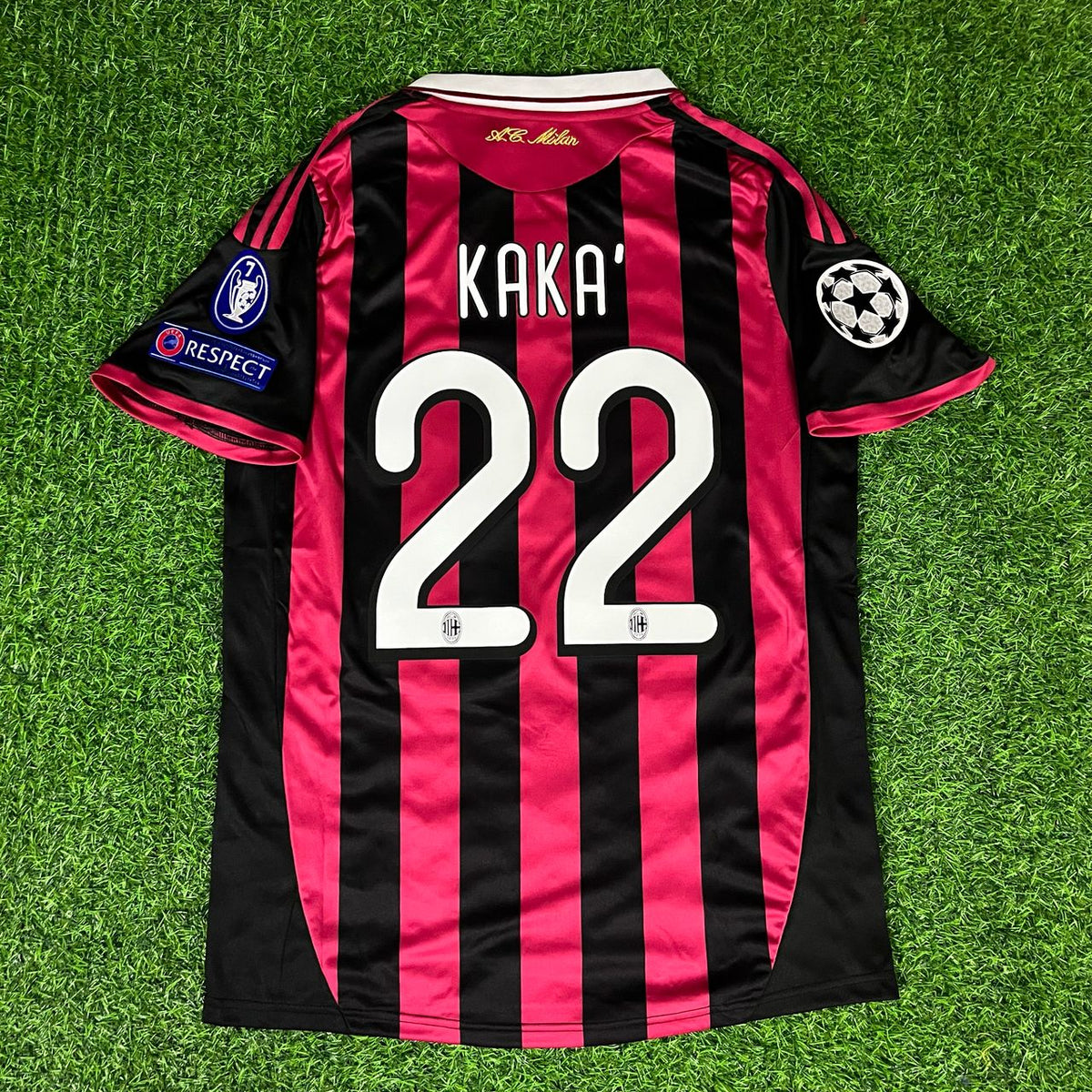 Kaka Leite #22 - AC Milan 2009 Retro Kit Jersey – Back View