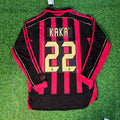 Kaka Leite Milan 2006 2007 Retro Long Sleeve Jersey – Back View