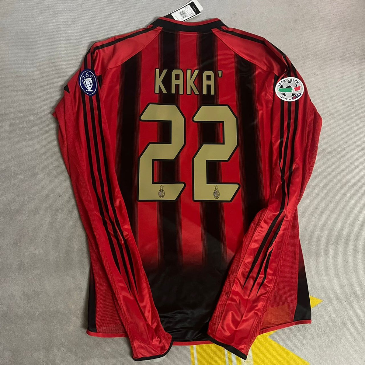 2003/04 Kaká 22 Milan Red & Black Home Retro Football Jersey – 5