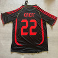 Kaká Leite AC Milan 2006-2007 Black Retro Soccer Kit Jersey – Back View