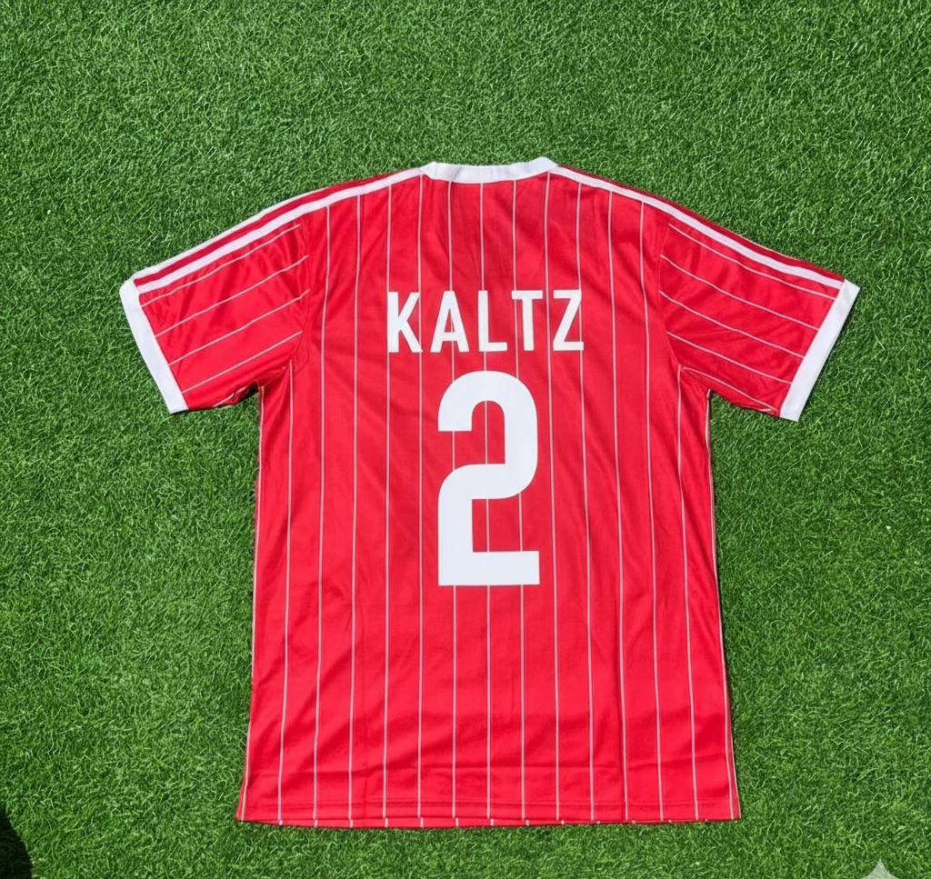 Manfred Kaltz Hamburger SV Rotes Heimtrikot Retro – Back View