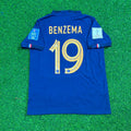 Karim Benzema France 2022 World Cup Final Retro Jersey – Back View