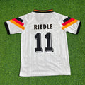 Germany 1992 Retro Football Jersey – Karl-Heinz Riedle – Back View