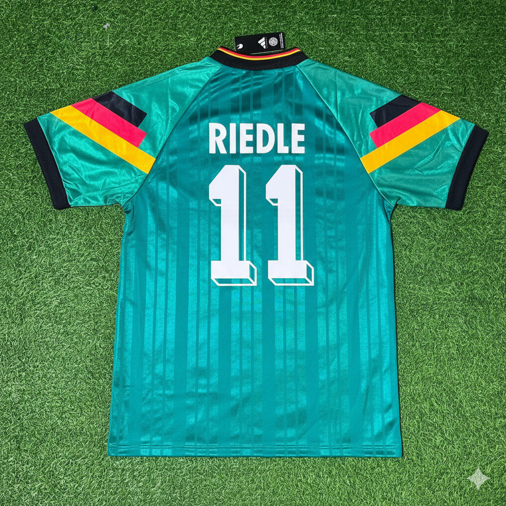 Germany Deutschland 1992 Jersey – Karl-Heinz Riedle – Back View
