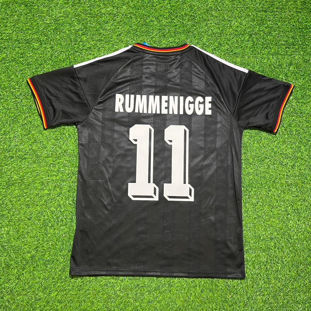 Karl-Heinz Rummenigge #11 Deutschland Schwarz Retro Vintage – Back View
