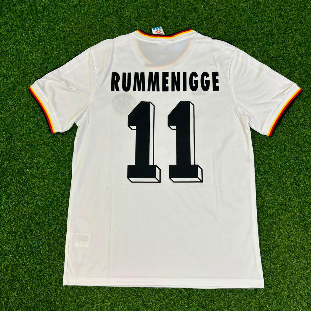 Karl Heinz Rummenigge Germany 1986 World Cup Retro Football Jersey – Back View