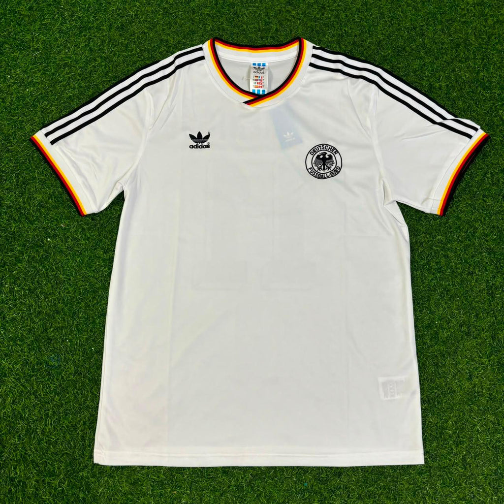 Karl Heinz Rummenigge Germany 1986 World Cup Retro Football Jersey – Front View