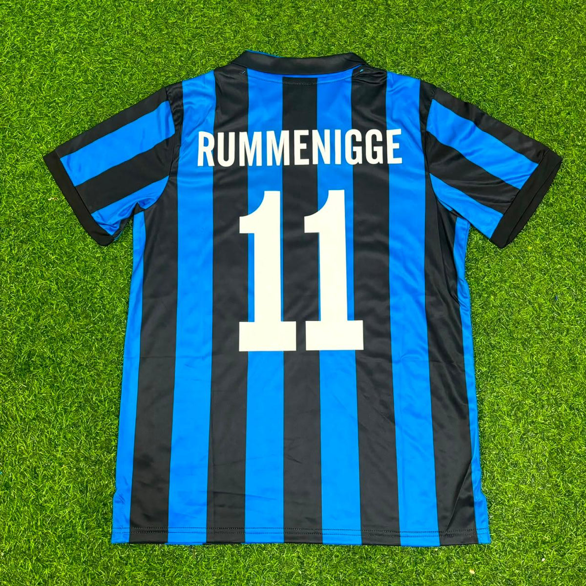 Karl-Heinz Rummenigge Inter Commemorative Retro Home Football Jersey – Back View
