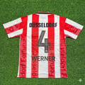 Karl Werner Fortuna Düsseldorf Retro Football Jersey – Back View