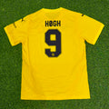 Kasper Høgh #9 Bodø/Glimt 2026 New Season Champions League Yellow Jersey – Back View