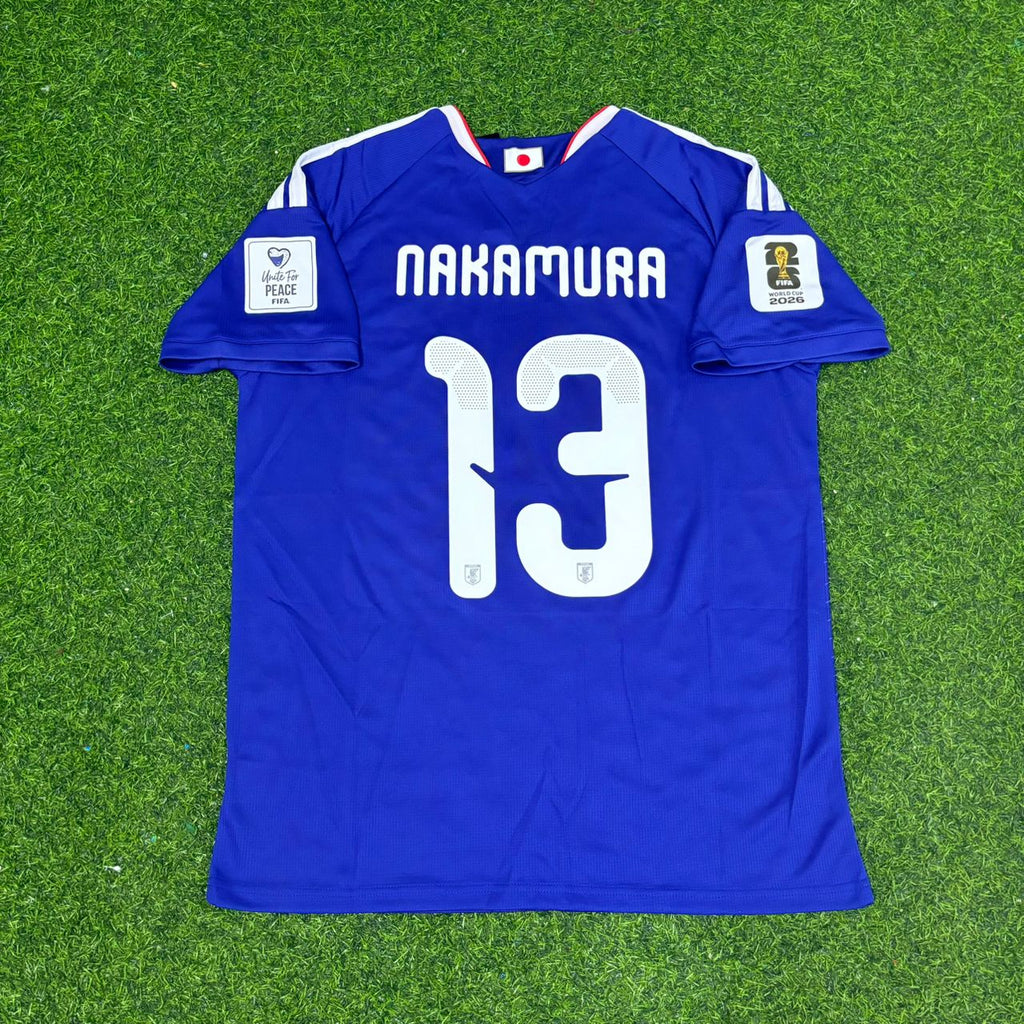 Japan 2026 World Cup Home Blue Football Jersey – Keito Nakamura – Back View