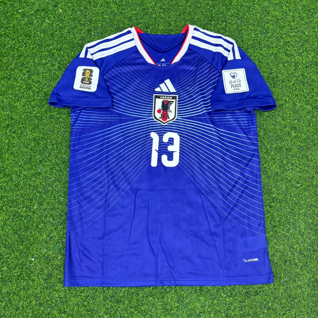 Japan 2026 World Cup Home Blue Football Jersey – Keito Nakamura – Front View