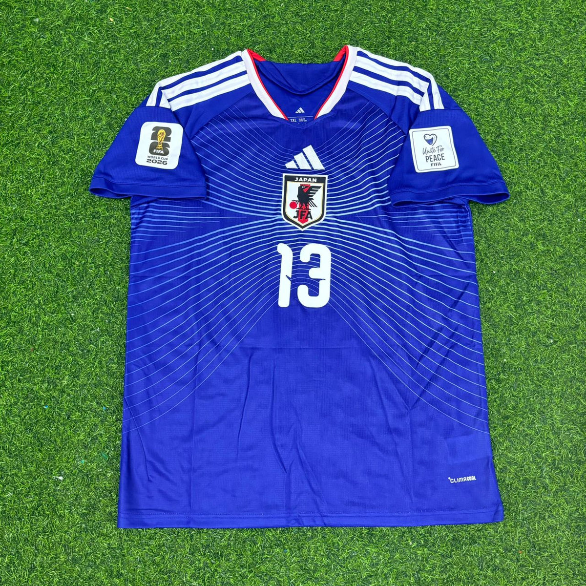 Japan 2026 World Cup Home Blue Football Jersey – Keito Nakamura – Front View