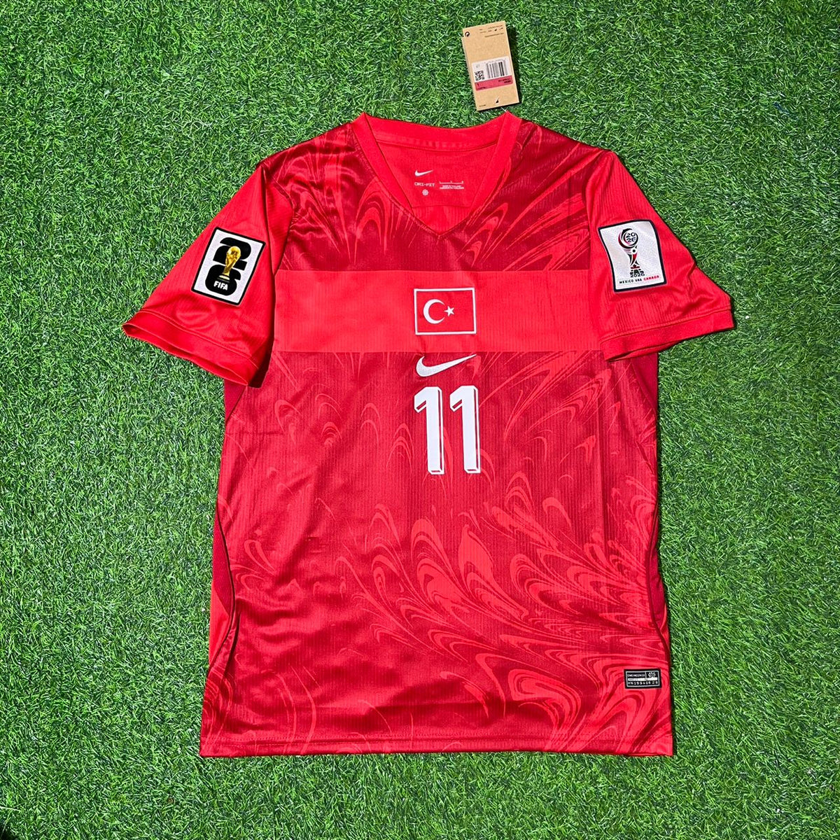 2026 Turkey Türkiye World Cup Kenan Yıldız #11 - - Home Red - Football Jersey - Milli Forma – Front View