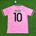 Kenan Yıldız Juventus 2026/2027 New Season Away Pink Football Jersey – Back View