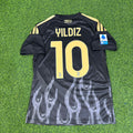 Kenan Yıldız Juventus 2026/2027 New Season Third Black Football Jersey – Back View