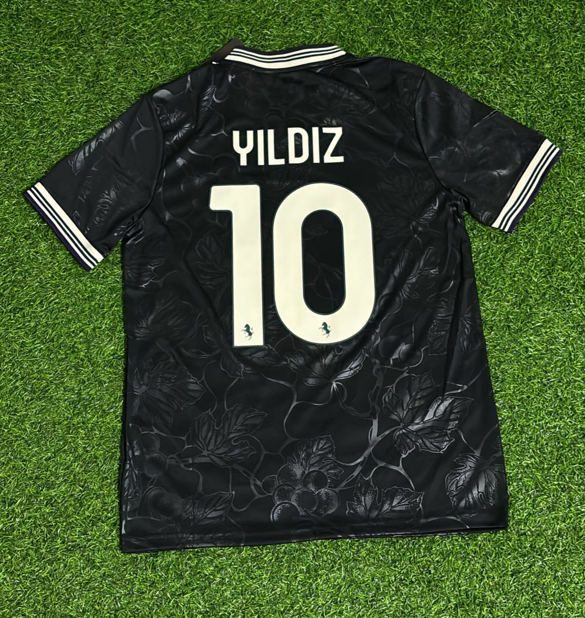 Kenan Yıldız Juventus 2026 New Season Black Football Jersey – Back View