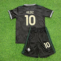 Kenan Yıldız Juventus 2026 New Season Black Kids Football Jersey – Back View