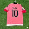 Juventus Retro Pink Jersey – Kenan Yildiz – Back View
