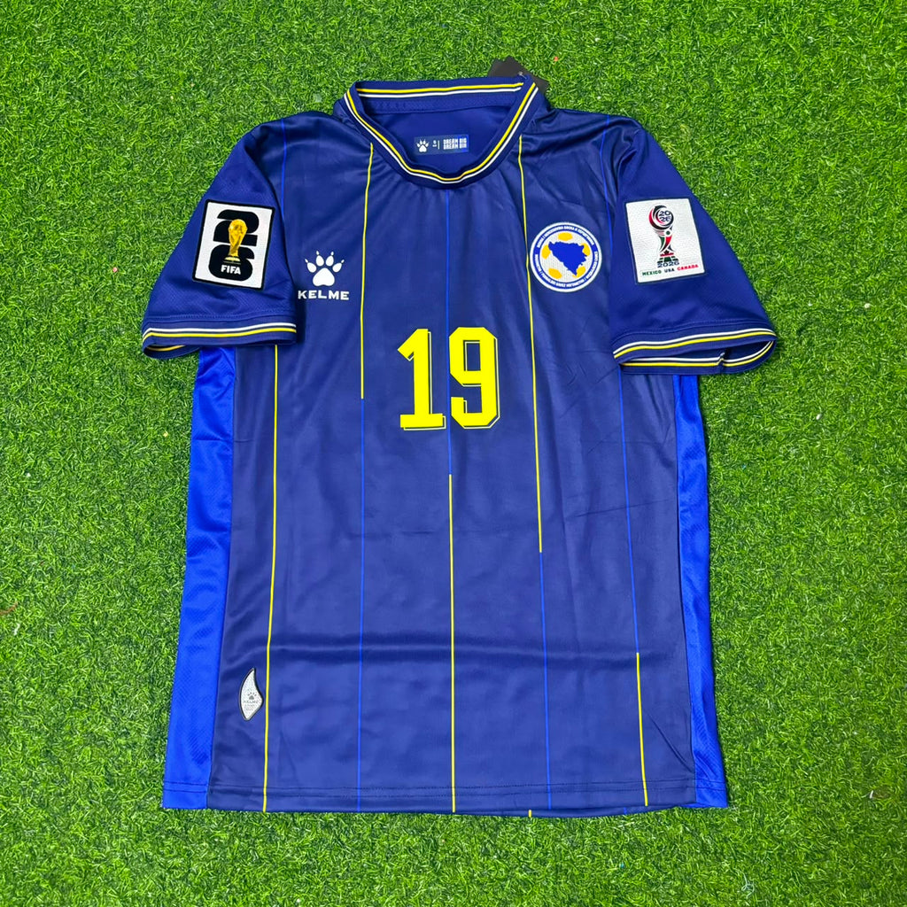 Kerim Alajbegovic Bosnia and Herzegovina 2026 World Cup Blue Football Jersey – Front View