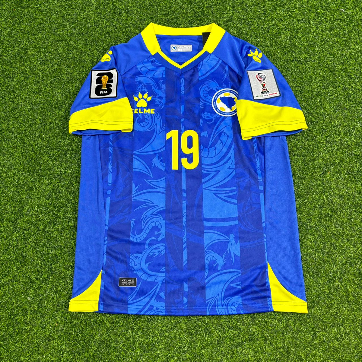 Kerim Alajbegović Bosnia and Herzegovina 2026 World Cup Home Football Jersey – Front View