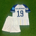 Kerim Alajbegović Bosnia and Herzegovina 2026 World Cup White Kids Kit Football Jersey – Back View