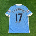 2015/16 Kevin De Bruyne Manchester City Home Retro Football Jersey – Back View