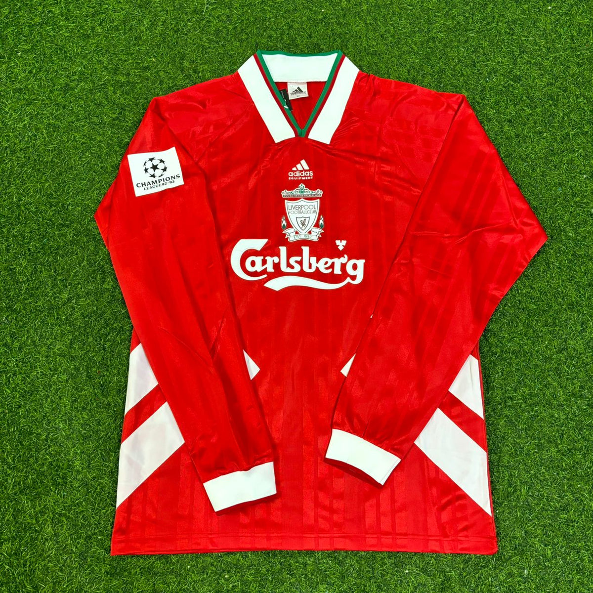 Liverpool Long Sleeve Retro Kit Jersey – Kevin Keegan – Front View
