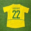 2002 Brazil Yellow Retro Football Jersey – Kevin Kurányi – Back View