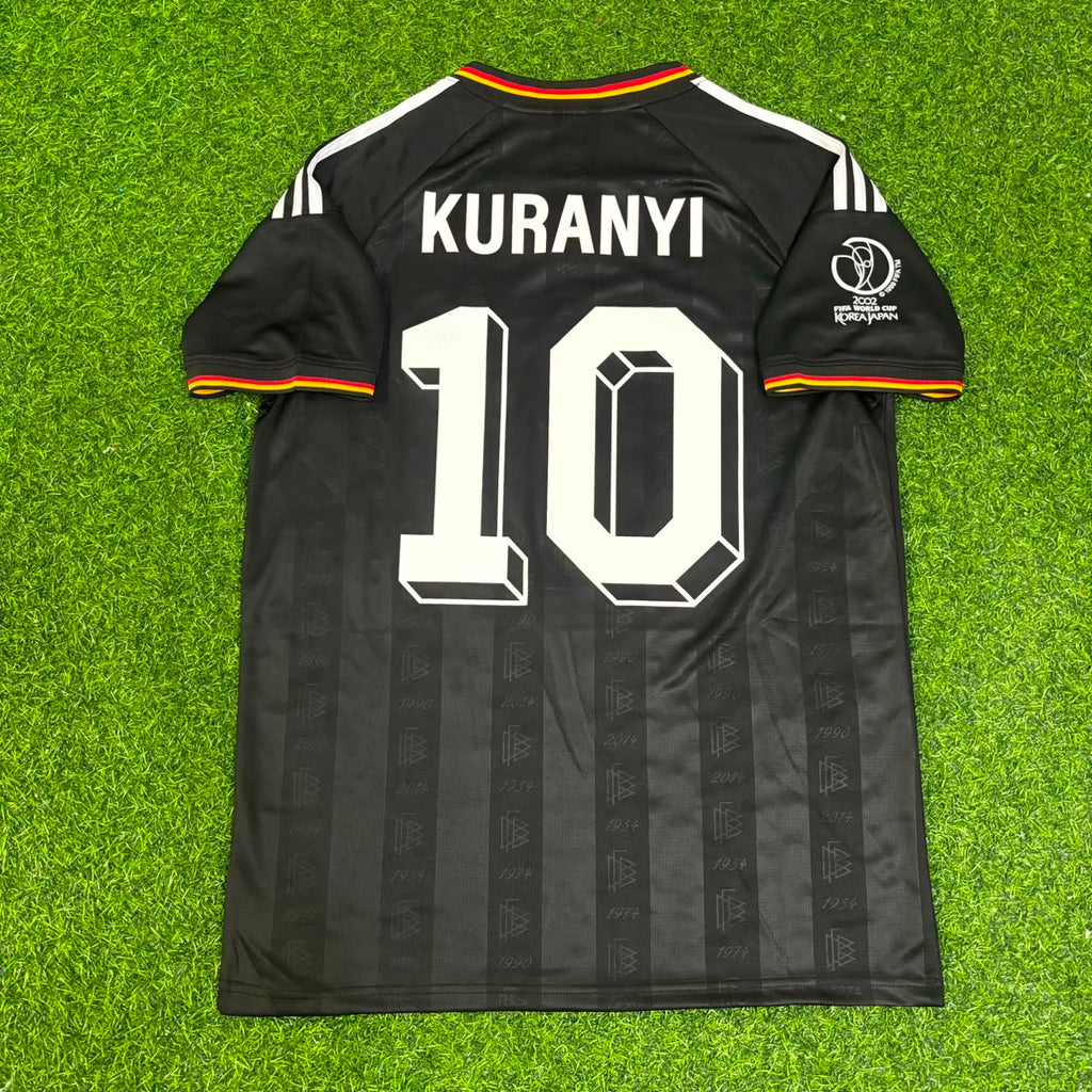 Kevin Kuranyi Germany 2002 World Cup Black Special Retro Football Jersey – Back View