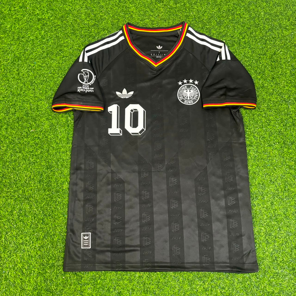 Kevin Kuranyi Germany 2002 World Cup Black Special Retro Football Jersey – Front View
