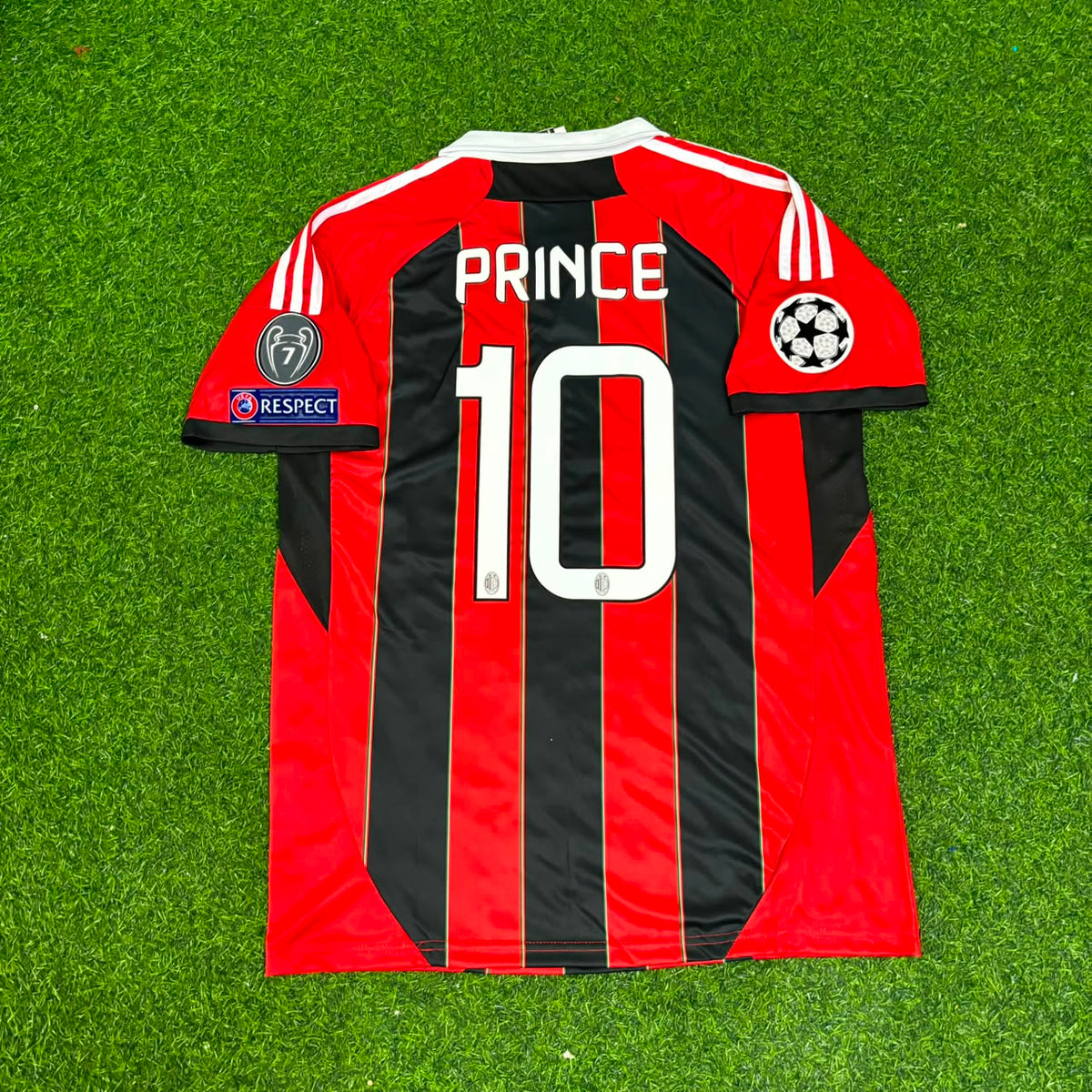 2012/13 Kevin-Prince Boateng AC Milan Home Retro Football Jersey – Back View