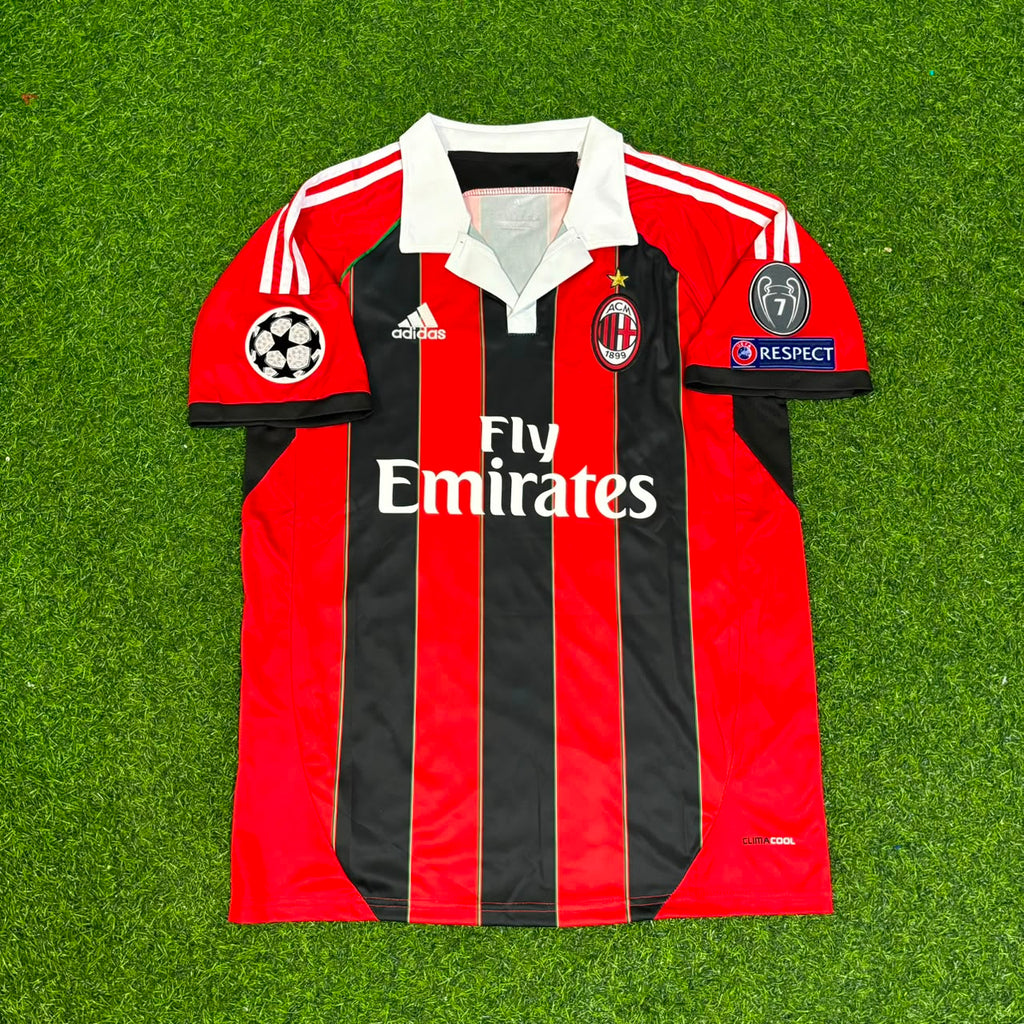 2012/13 Kevin-Prince Boateng AC Milan Home Retro Football Jersey – Front View