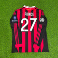 2009 Kevin-Prince Boateng Milan 2011 Retro Long Sleeve Football Jersey – Back View
