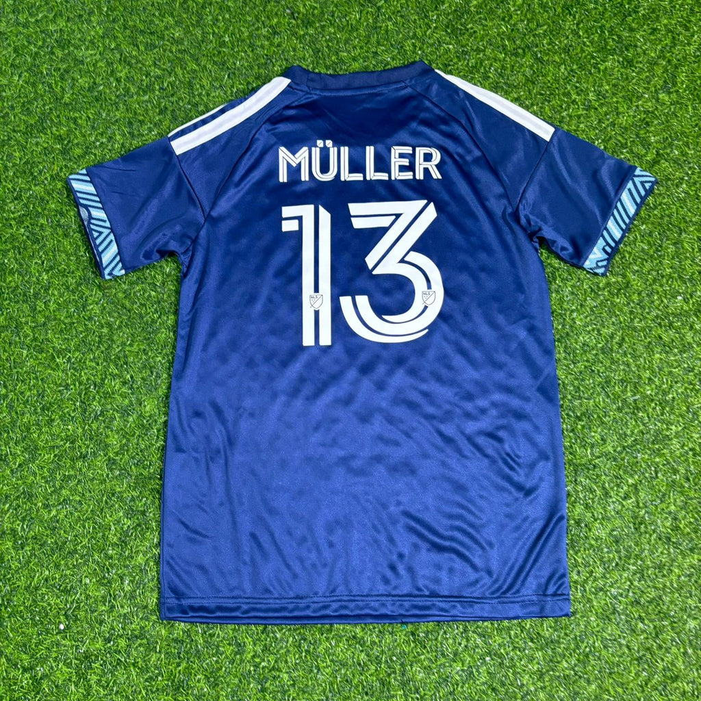 Thomas Müller Vancouver Whitecaps Home Kids Football Jersey – Detailed View