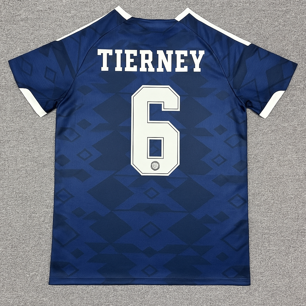 Scotland 2026 World Cup Football Jersey – Kieran Tierney – Back View